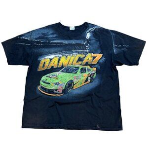 2012 Danica Patrick Chase Authentics 3XL Black NASCAR AOP T Shirt